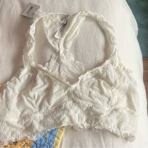 Free People Intimately Cream Lace Bralette